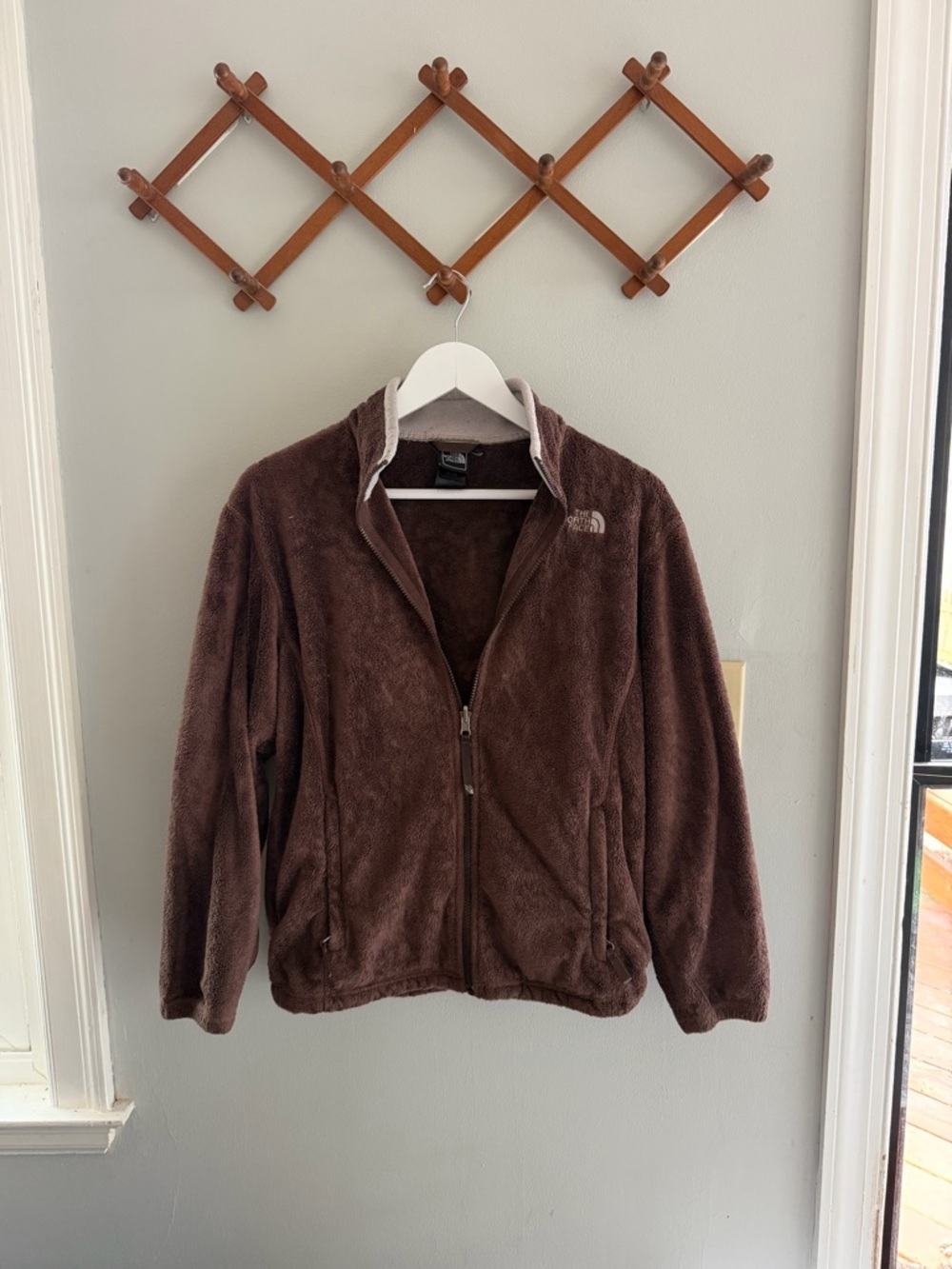 The North Face Dark Brown Fleece Full-Zip Jacket